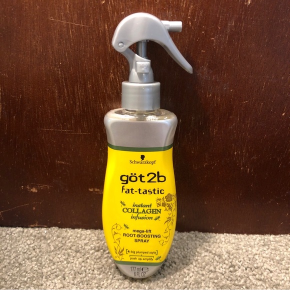 Schwarzkopf Got2b Fat-Tastic Mega Lift Root Boosting Spray 6oz, Collagen - Picture 1 of 6